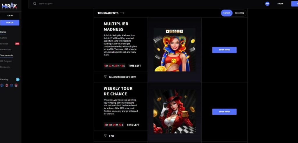 Mirax Casino Review - 2026