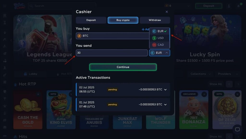 7Bit Casino Review - 2026