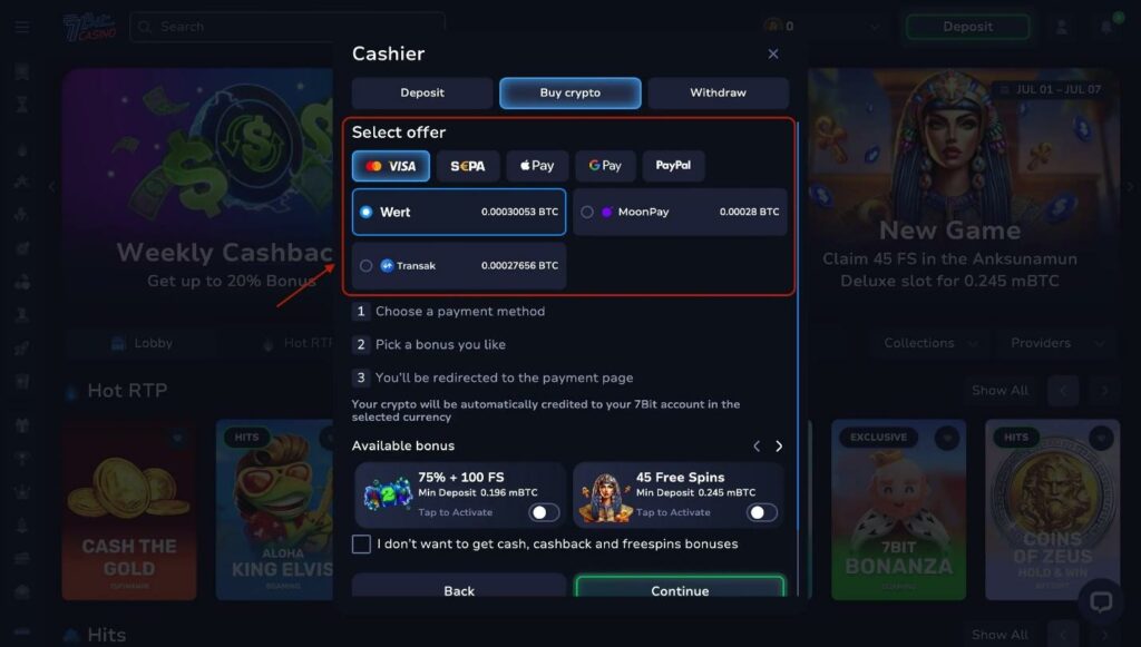 7Bit Casino Review - 2026