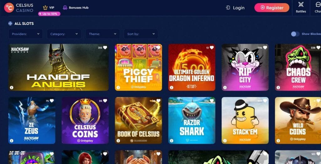 Celsius Casino Review - 2026