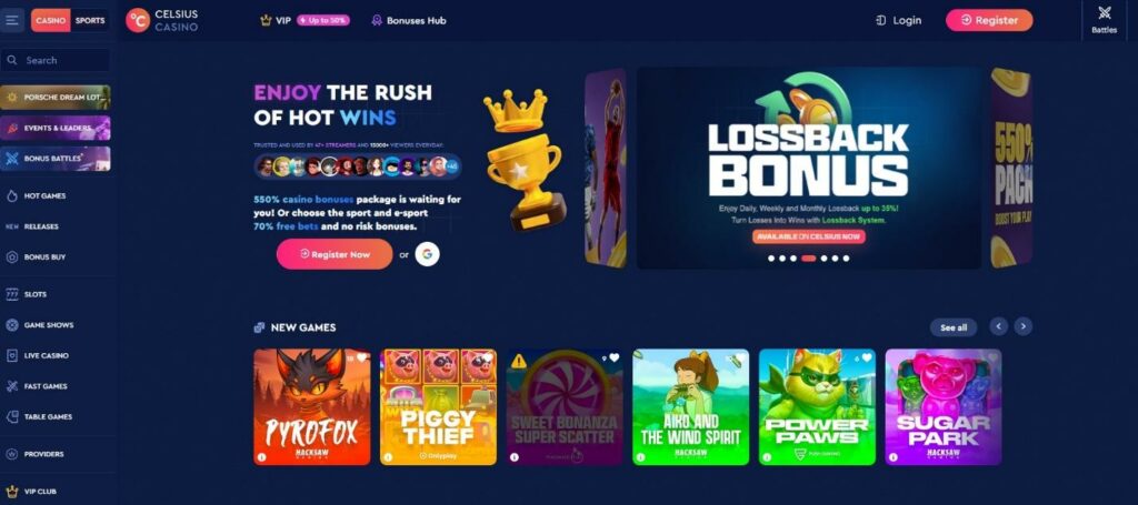 Celsius Casino Review - 2026