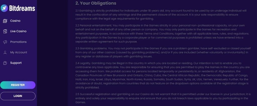 Bitdreams Casino Review - 2026