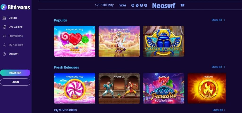 Bitdreams Casino Review - 2026