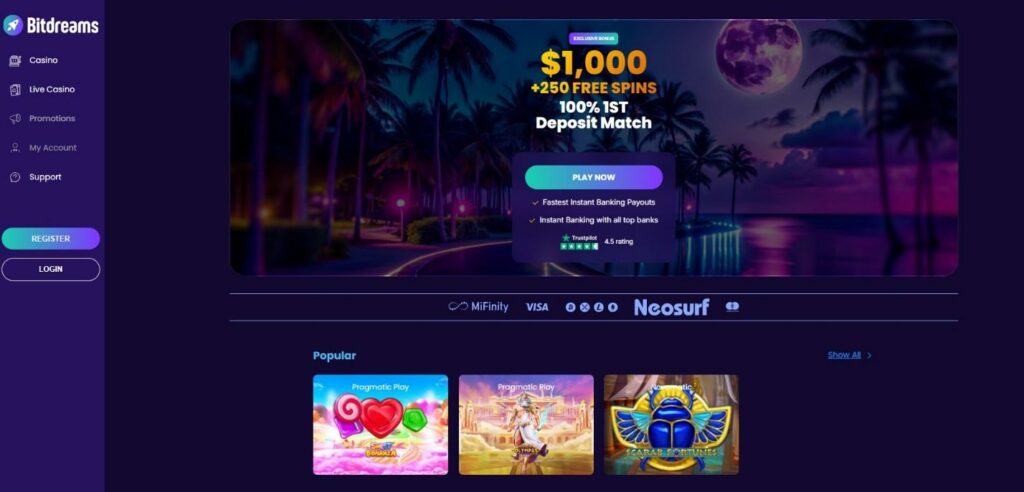 Bitdreams Casino Review - 2026