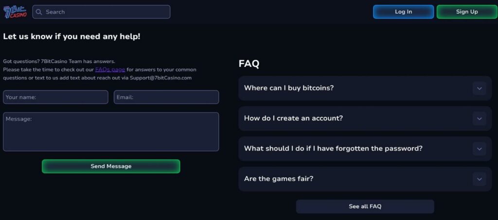 7Bit Casino Review - 2026