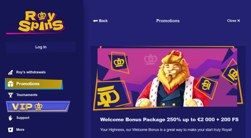 Royspins Casino Review - 2026 4 Royspins Casino Review - 2026