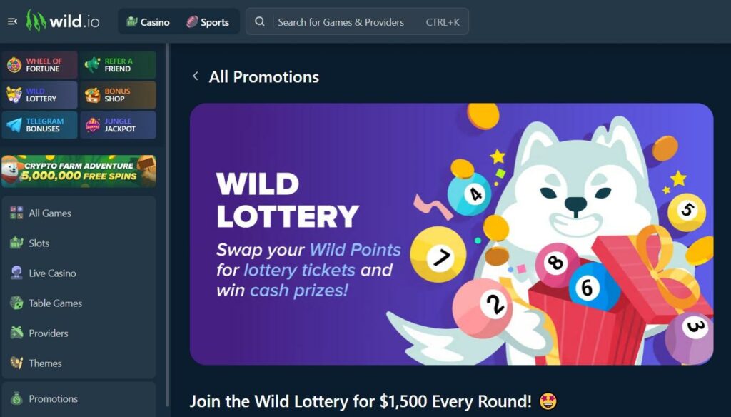 Wild.io Crypto Casino Review - 2026