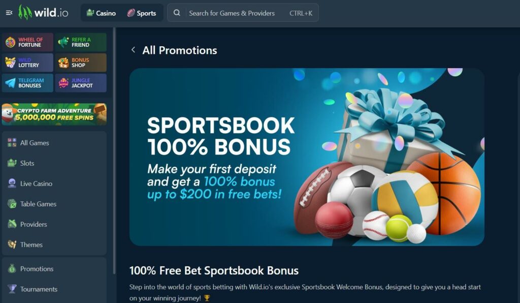 Wild.io Crypto Casino Review - 2026