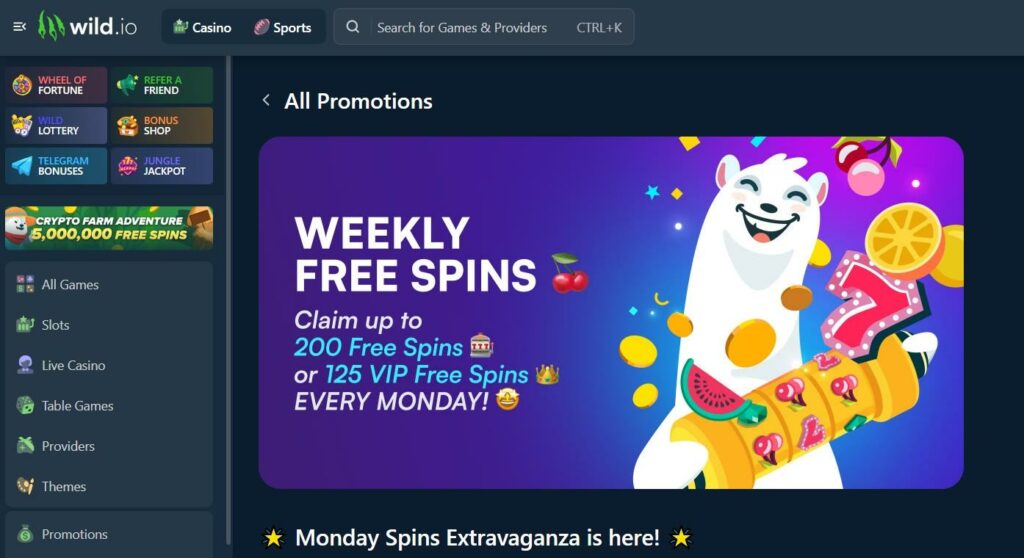 Wild.io Crypto Casino Review - 2026