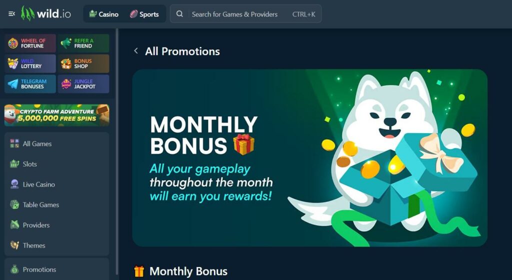 Wild.io Crypto Casino Review - 2026