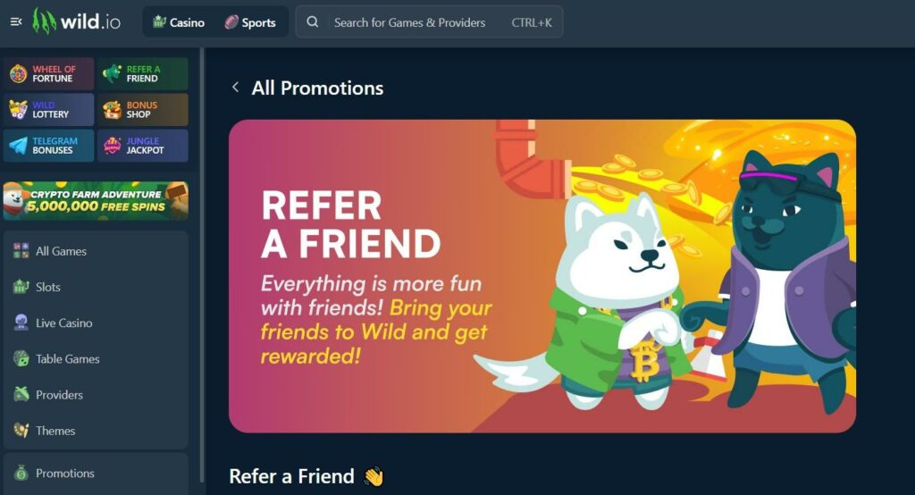 Wild.io Crypto Casino Review - 2026