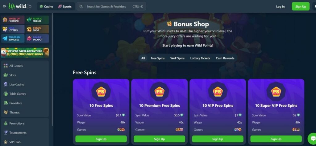 Wild.io Crypto Casino Review - 2026