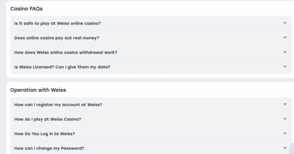 Weiss Casino Review - 2026 28 Weiss Casino Review - 2026