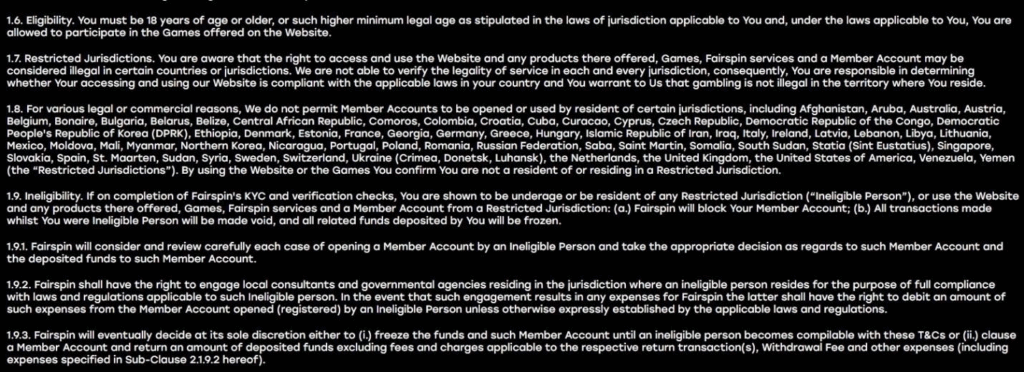 Fairspin Casino Review - 2026