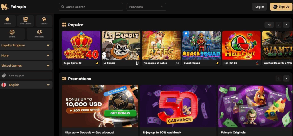 Fairspin Casino Review - 2026