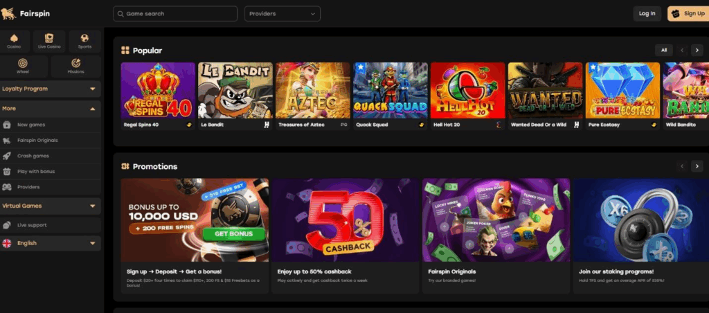 Fairspin Casino Review - 2026