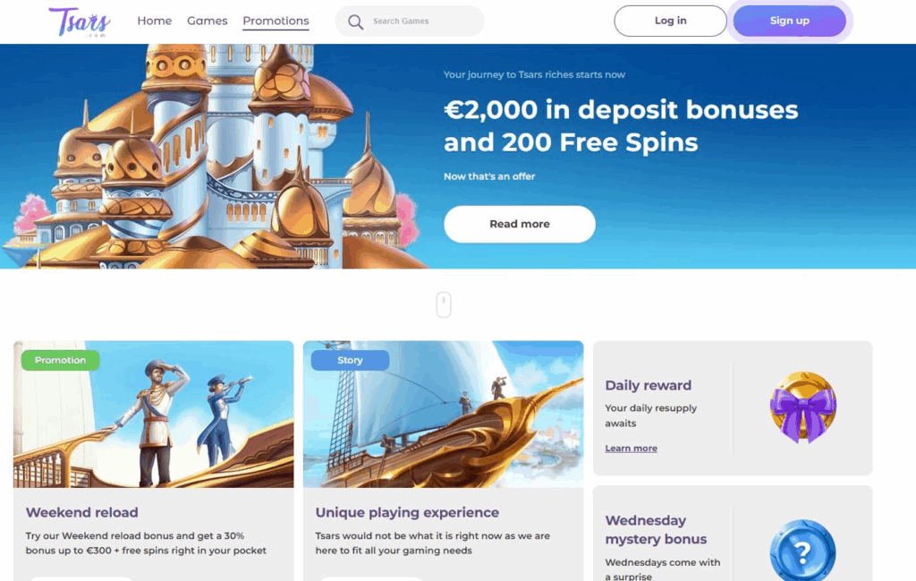 Tsars Casino Review - 2026 3 Tsars Casino Review - 2026