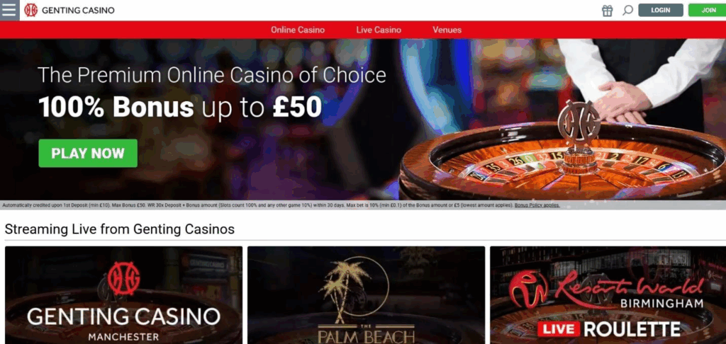 Genting Casino Review - 2026