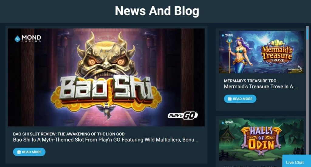 Mond Casino Review - 2026