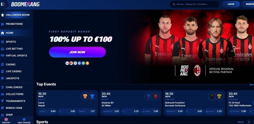 Boomerang-Bet Casino Review - 2026