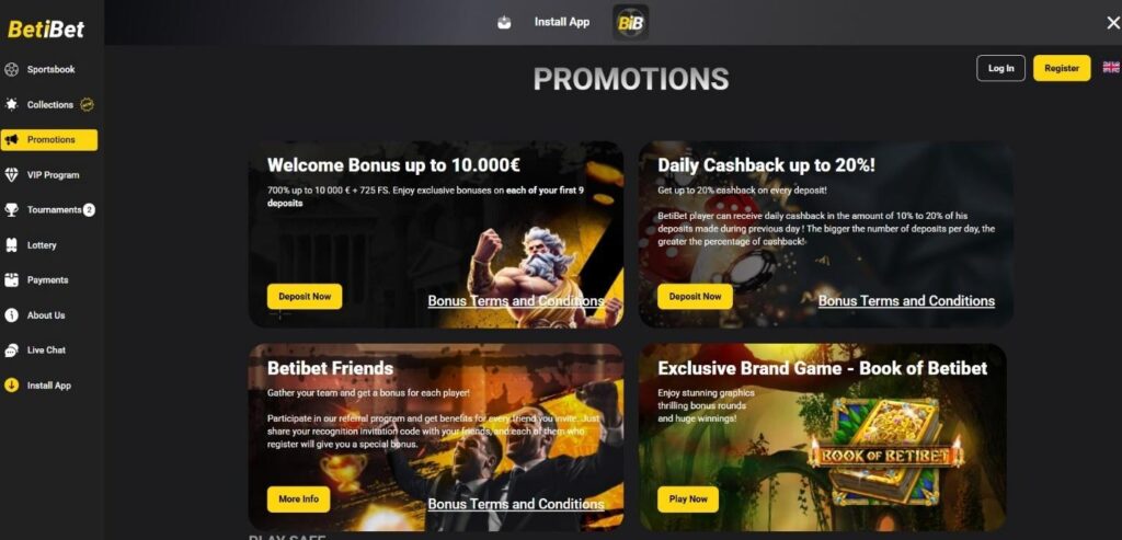Betibet Casino Review - 2026 4 Betibet Casino Review - 2026