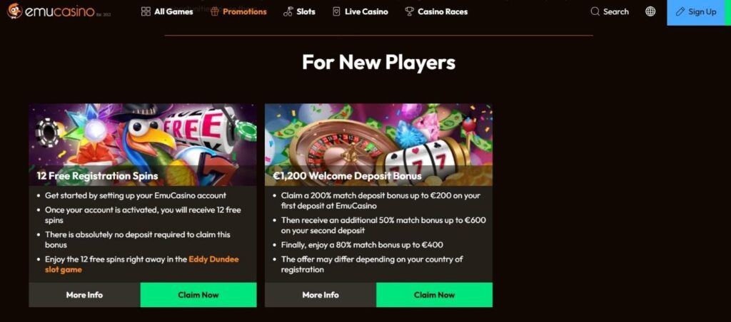 Emu Casino Review - 2026