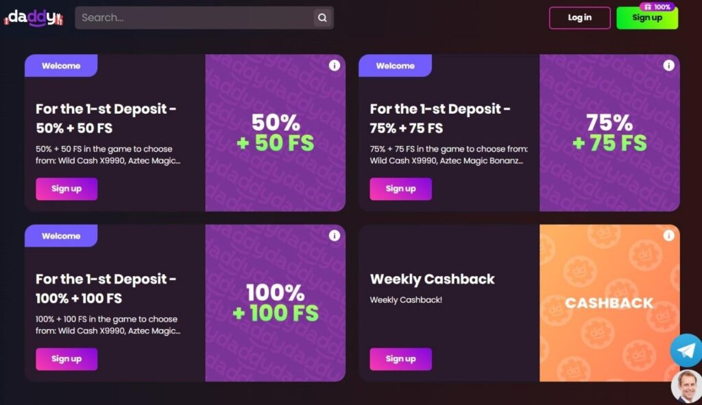 Daddy Casino Review - 2026