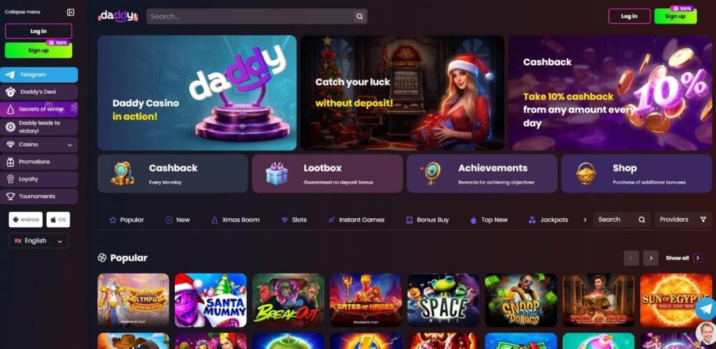 Daddy Casino Review - 2026