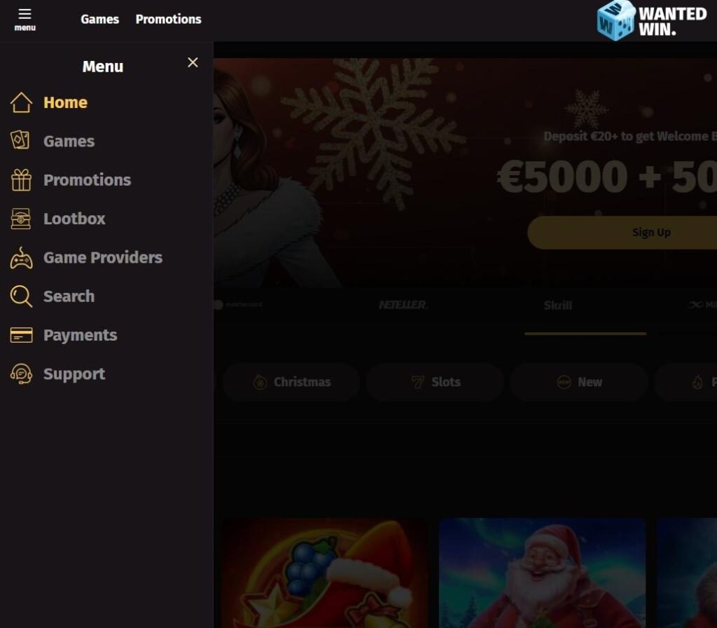 Wanted Win Casino Review - 2026