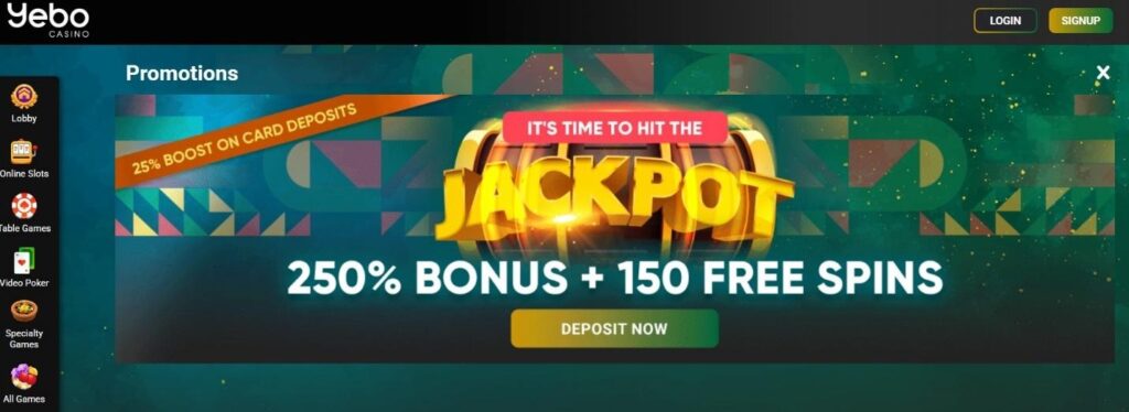 Yebo Casino Review - 2026