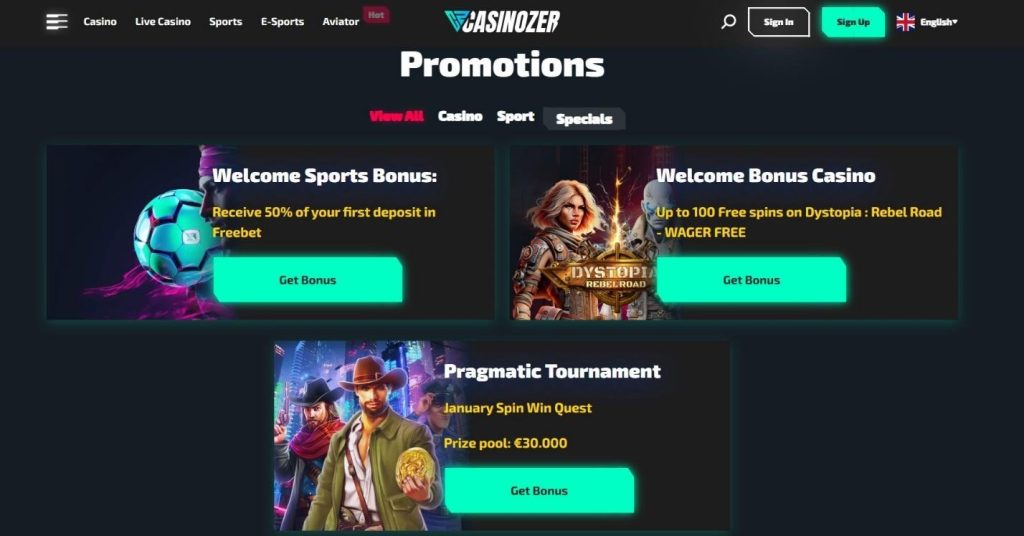Casinozer Casino Review - 2026
