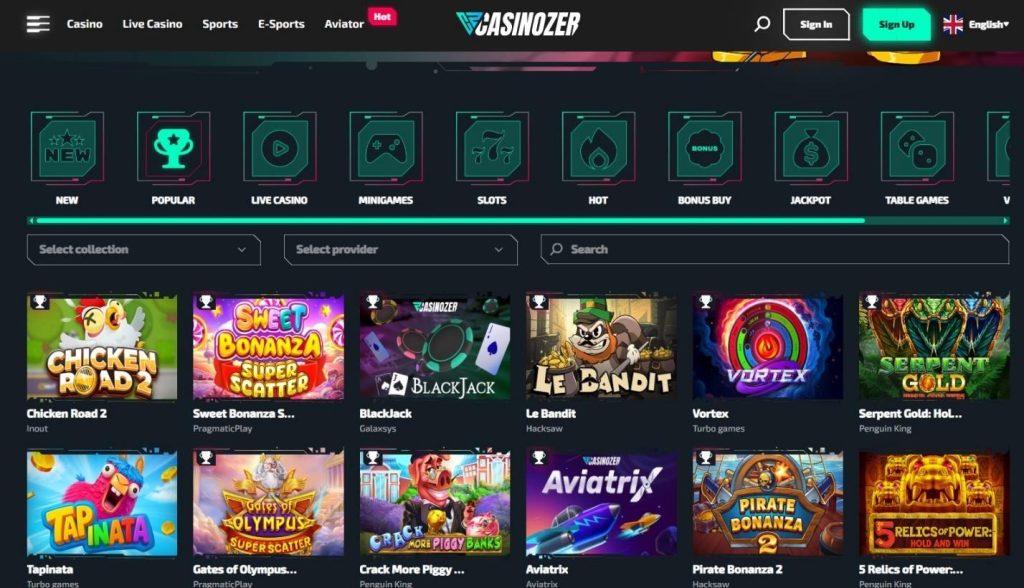 Casinozer Casino Review - 2026