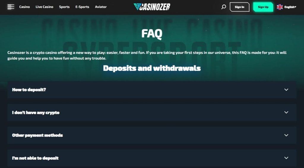 Casinozer Casino Review - 2026