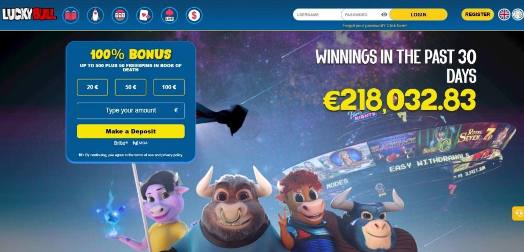 Lucky Bull Casino Review - 2026 26 Lucky Bull Casino Review - 2026