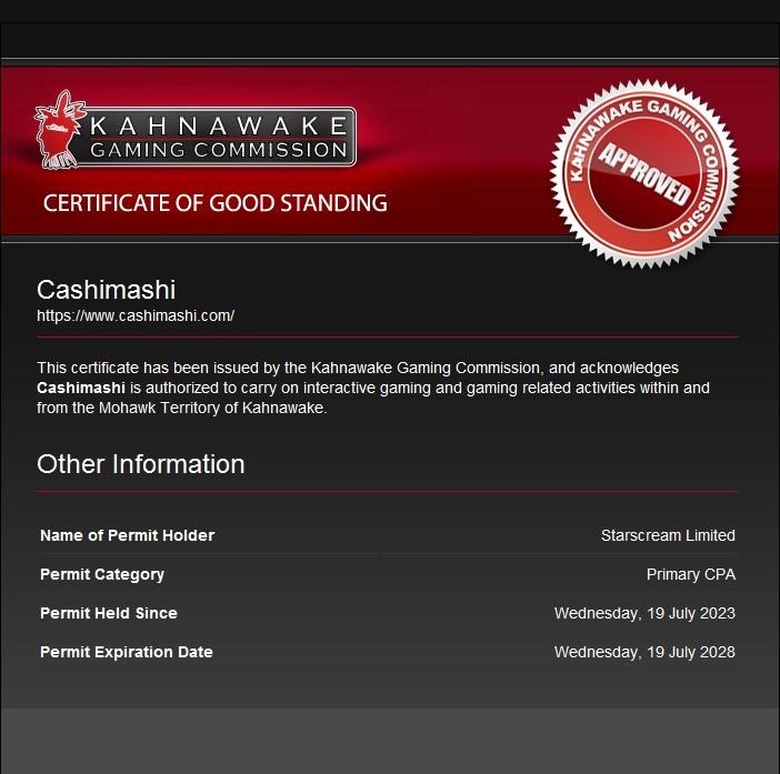 Cashimashi Casino Review - 2026