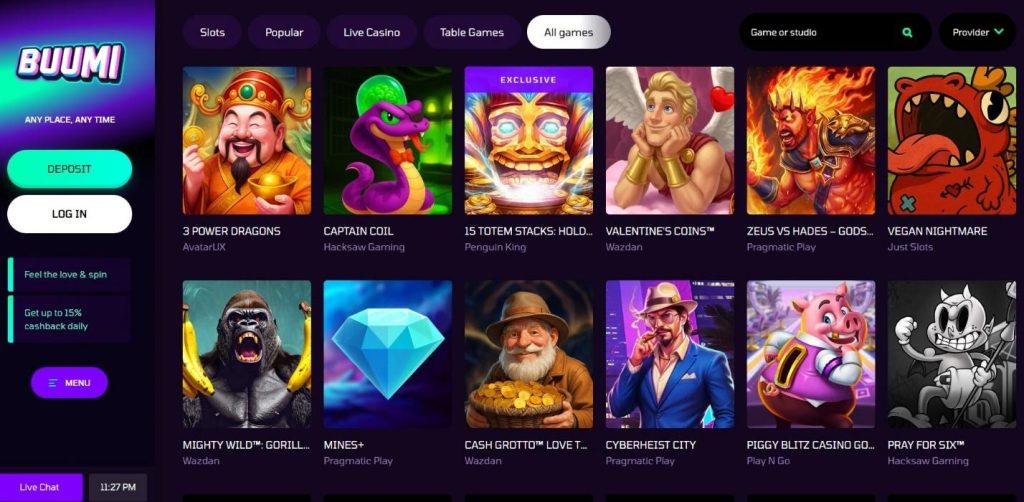 Buumi Casino Review - 2026