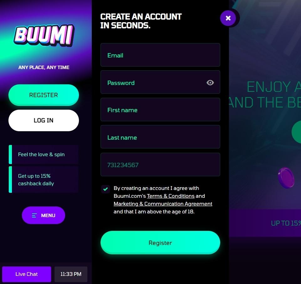 Buumi Casino Review - 2026