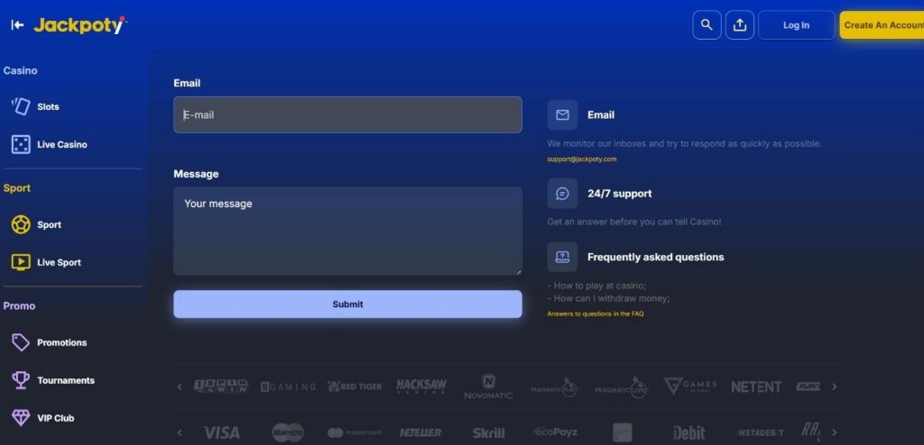 Jackpoty Casino Review - 2026