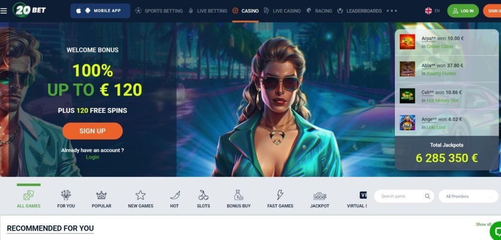 20Bet Casino Review - 2026