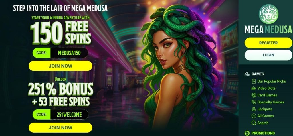 Mega Medusa Casino Review - 2026