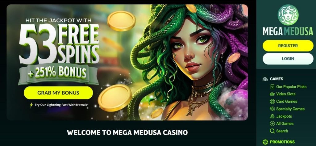 Mega Medusa Casino Review - 2026