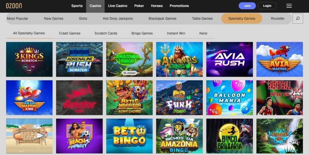 Ozoon Casino Review - 2026