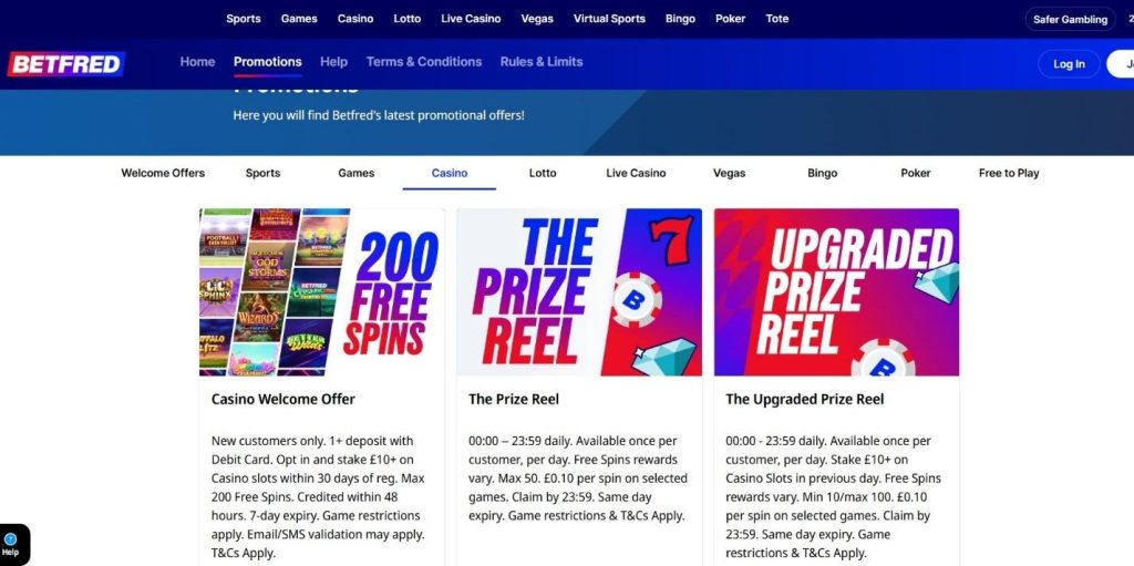 Betfred Casino Review - 2026