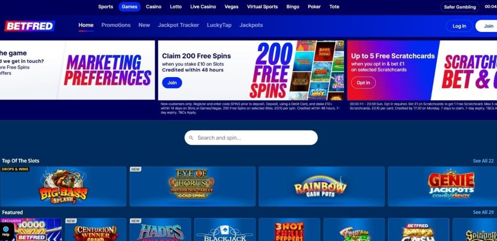 Betfred Casino Review - 2026