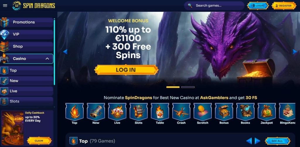 Spindragons Casino Review - 2026