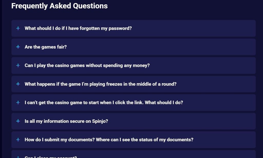 Spinjo Casino Review - 2026 21 Spinjo Casino Review - 2026