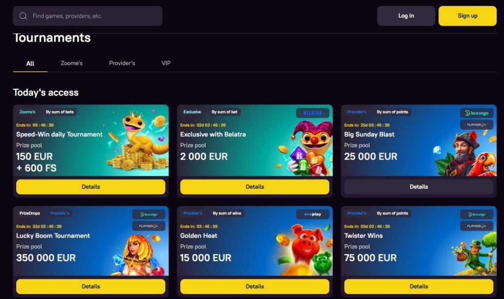 Zoome Casino Review - 2026
