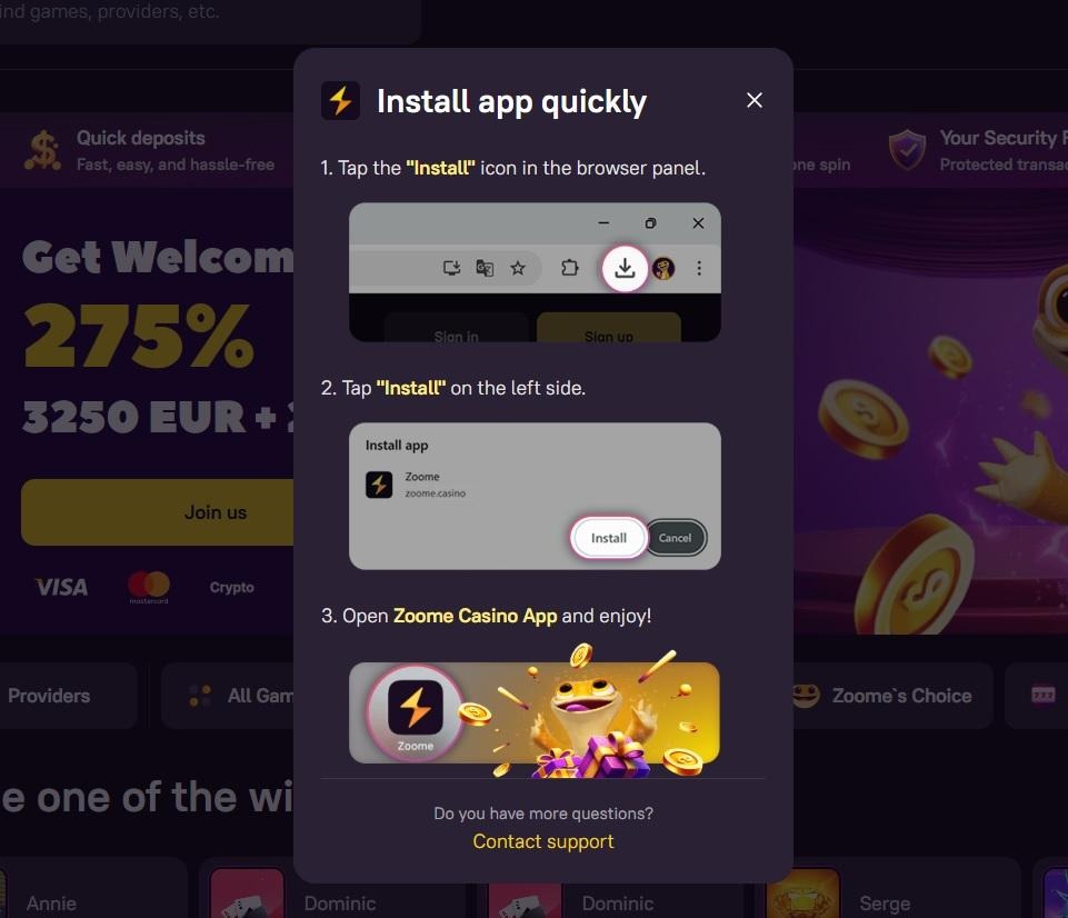 Zoome Casino Review - 2026