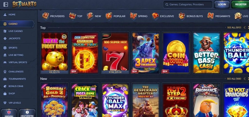 Betwarts Casino Review - 2026