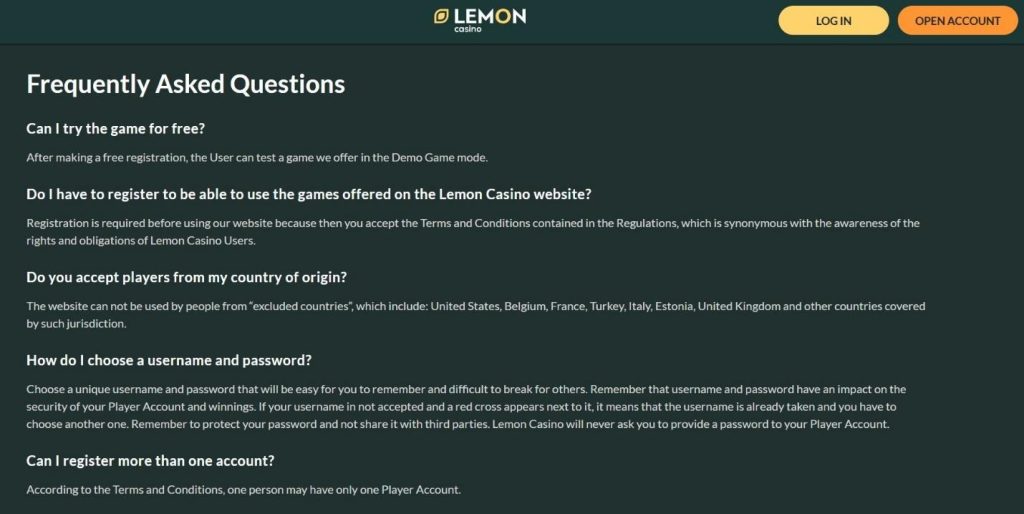 Lemon Casino Review - 2026